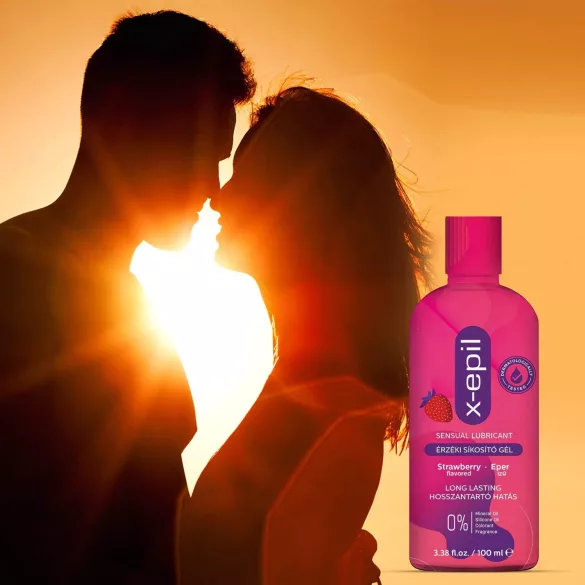 X-Epil - gel lubrifiant saveur fraise - 100ml