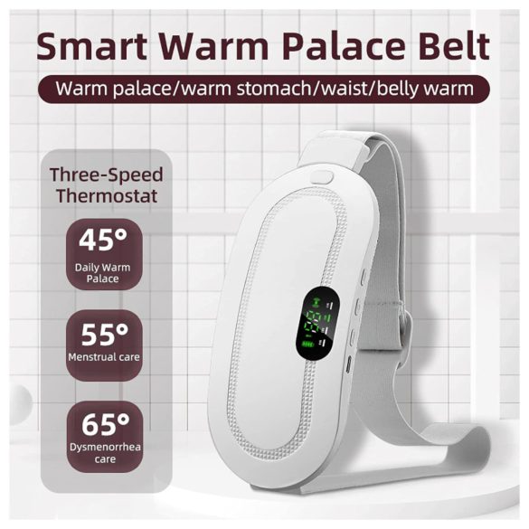 EMS - ceinture de massage menstruel rechargeable - blanc