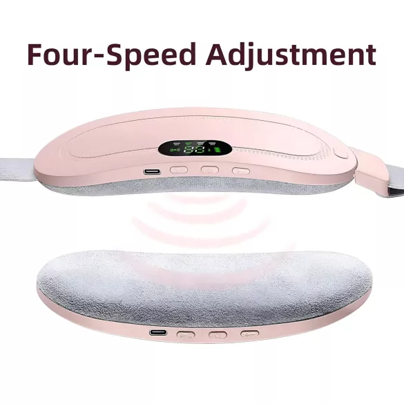 EMS - ceinture de massage menstruel rechargeable - rose