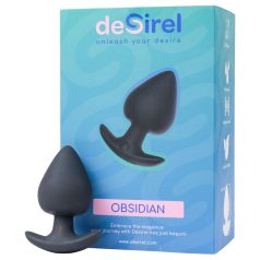   Desirel Obsidian - plug anal vibrant connecté - silicone noir