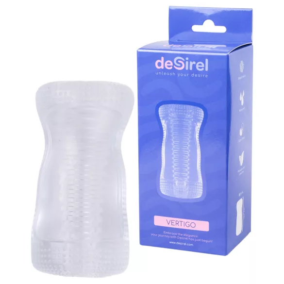 Desirel Vertigo – Masturbateur intérieur nervuré (transparent)