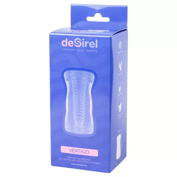 Desirel Vertigo – Masturbateur intérieur nervuré (transparent)