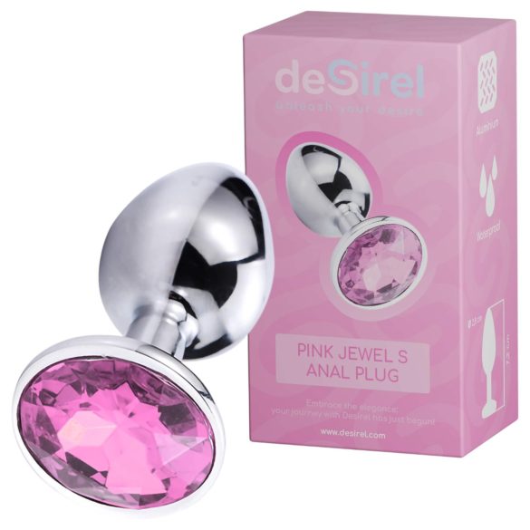 Bijou Désir Rose S - plug anal (argent-rose)