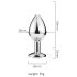 Bijou Désir Rose S - plug anal (argent-rose)