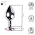 Desirel - plug anal bijou rose - métal argenté/rose - taille M