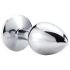 Plug de plaisir M - bijou rose (argent-rose)