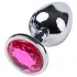 Desirel - plug anal - bijou rose L - argent/rose