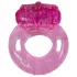 Anneau pénien vibrant jetable - silicone rose
