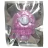 Anneau pénien vibrant jetable - silicone rose