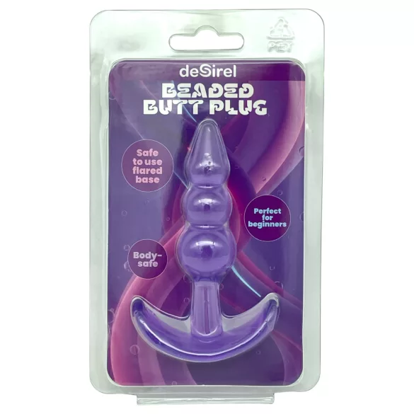 Desirel - plug anal boule - silicone violet