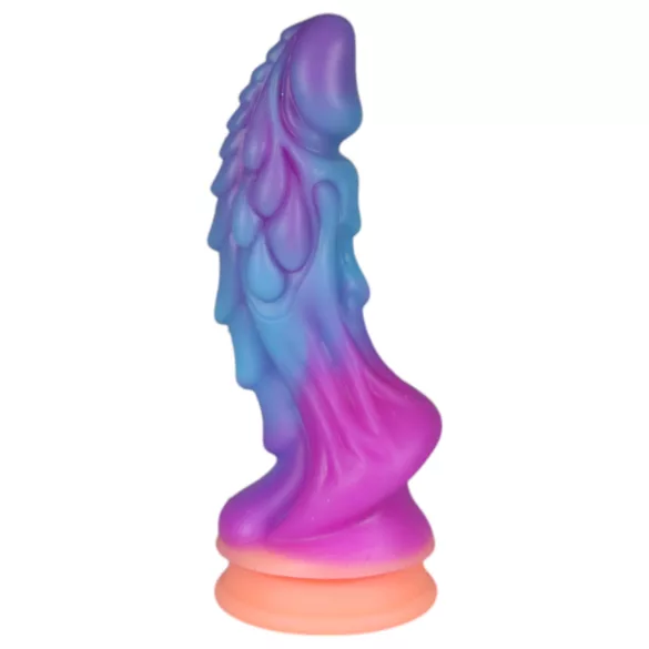 OgazR - gode lumineux dragon - 22cm - silicone violet rose