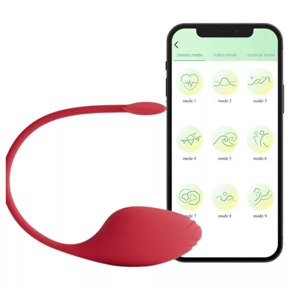 Funny Me - Œuf vibrant contrôlé par application (rouge)