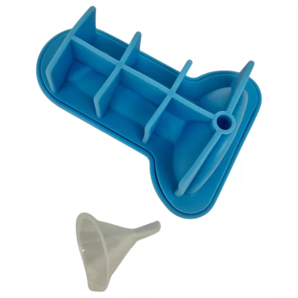 Moule glaçons forme pénis - silicone bleu