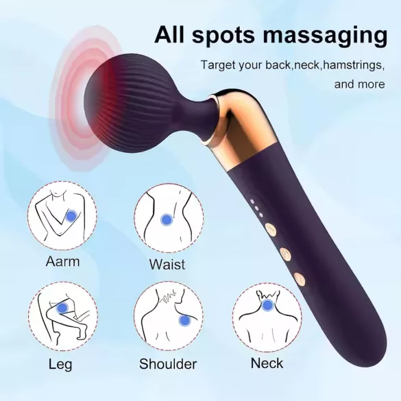 Vibromasseur incurvé rechargeable (noir)
