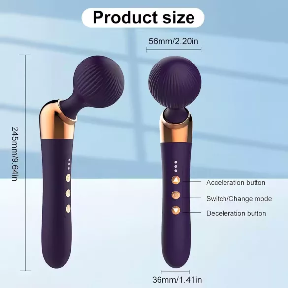 Vibromasseur incurvé rechargeable (noir)