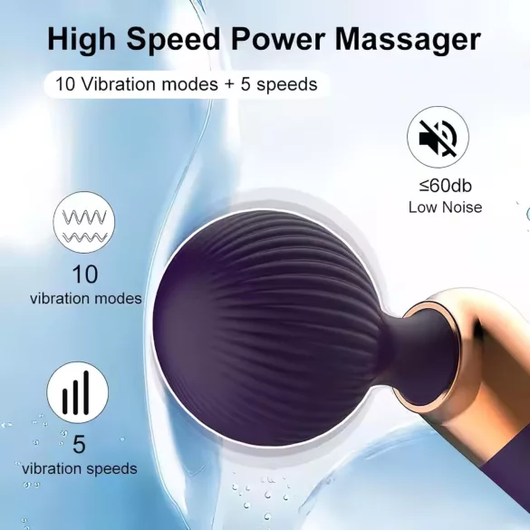 Vibromasseur incurvé rechargeable (noir)
