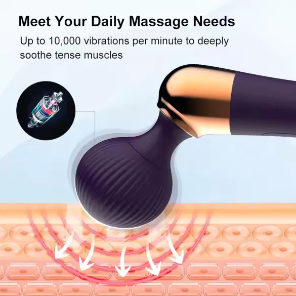 Vibromasseur incurvé rechargeable (noir)