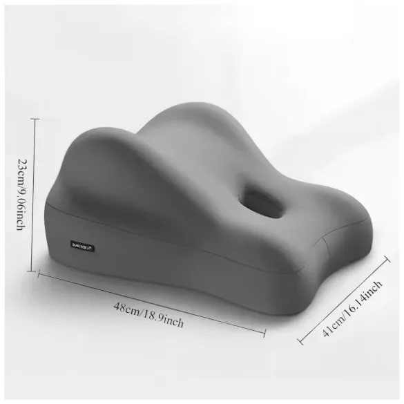 Coussin magique Desirel - Oreiller à mémoire de forme avec support pour gode (gris)