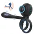Biu-Biu - anneau pénien et vibromasseur couple - silicone noir