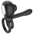 Biu-Biu - anneau pénien et vibromasseur couple - silicone noir