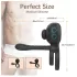 Biu-Biu - anneau pénien et vibromasseur couple - silicone noir
