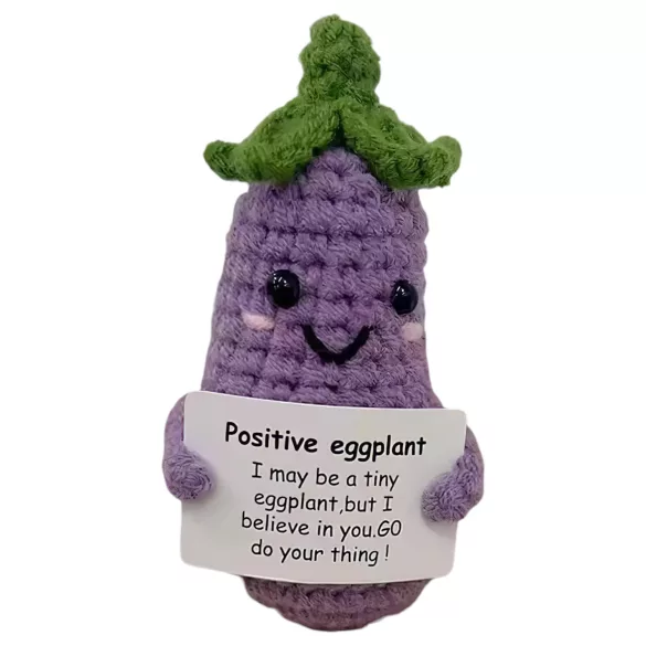 Positif aubergine - chaussette pénis tricotée - violet