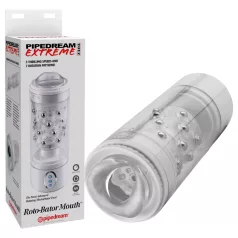 PDX Roto-Bator - masturbateur bouche vibrant - blanc