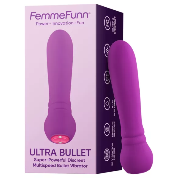 FemmeFunn - vibromasseur bullet puissant - silicone violet