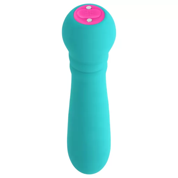 FemmeFunn - mini vibromasseur puissant - silicone turquoise