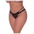 Magic Silk - string en dentelle à double bretelle (noir)