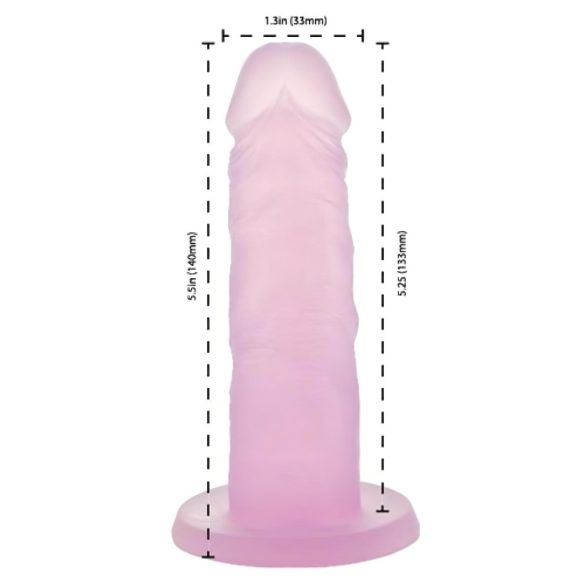 Addiction Coctails - gode ventouse - réaliste - silicone rose