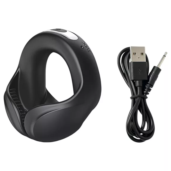 AlvUp - anneau pénien vibrant - silicone noir