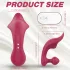 Sex HD Chomper - vibromasseur clitoridien et anal - silicone rouge