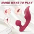 Sex HD Chomper - vibromasseur clitoridien et anal - silicone rouge