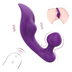   Sex HD Chomper - vibromasseur clito et anal étanche - silicone violet