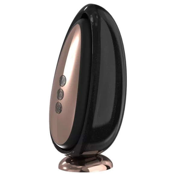 Sex HD Mirror - vibromasseur langue chauffant - silicone noir