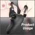 Sex HD Mirror - vibromasseur langue chauffant - silicone noir