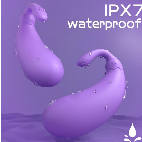 Sex HD - œuf vibrant forme aubergine - silicone violet