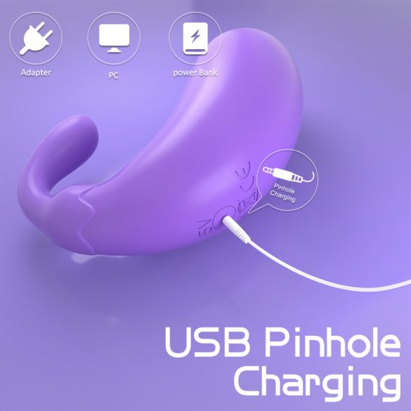 Sex HD - œuf vibrant forme aubergine - silicone violet