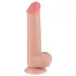 Lovetoy Sliding-Skin - gode ceinture avec testicules - double couche 20,8cm
