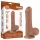 Lovetoy Sliding-Skin - gode ceinture avec testicules - double couche - 18,3cm