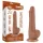 Lovetoy Sliding-Skin - gode ceinture avec testicules - double couche - 19,5 cm
