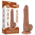 Lovetoy Sliding-Skin - gode ceinture avec testicules - double couche - 19,5 cm