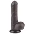 Lovetoy Sliding-Skin - gode ceinture avec testicules - double couche - 18,3cm