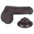 Lovetoy Sliding-Skin - gode ceinture avec testicules - double couche - 18,3cm