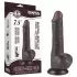 Lovetoy Sliding-Skin - gode ceinture avec testicules - double couche