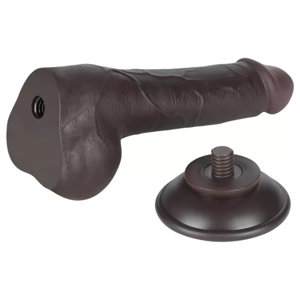 Lovetoy Sliding-Skin - gode ceinture avec testicules - double couche