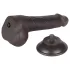 Lovetoy Sliding-Skin - gode ceinture avec testicules - double couche