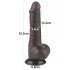 Lovetoy Sliding-Skin - gode ceinture avec testicules - double couche