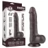Lovetoy Sliding-Skin - gode ceinture avec testicules - double couche